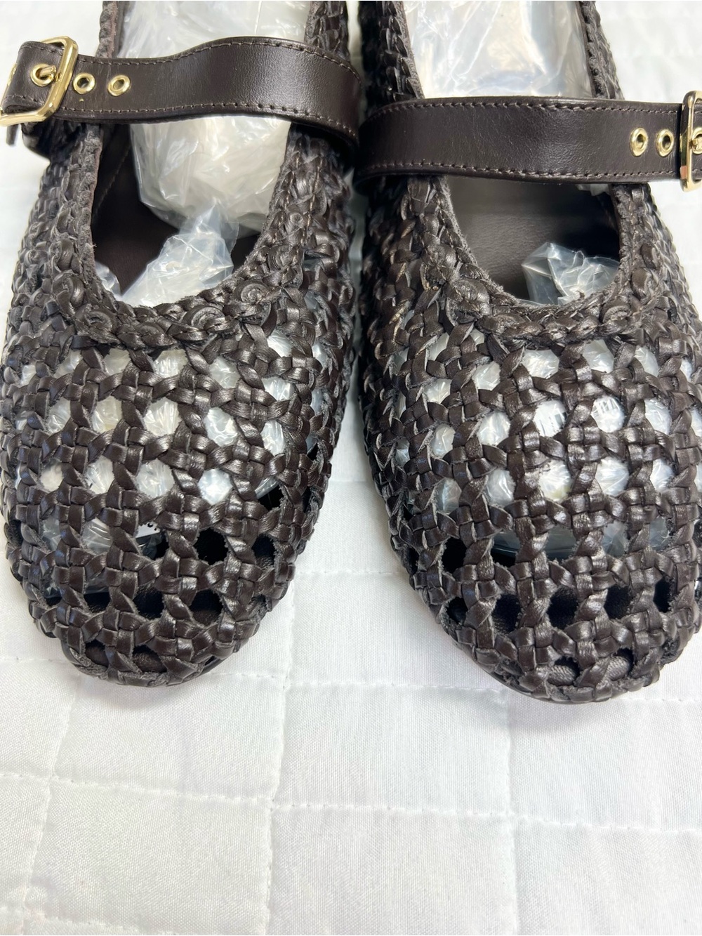 Madewell The Remy Mary Jane Flat in Dark Carob Size 8 NWOB - Picture 9 of 12
